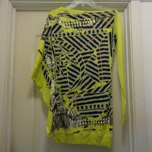 JAPAN PUNK Qmc SKATER FANTASY GAMER NEON GREEN BLACK PLUS 1 ARMED SHIRT …